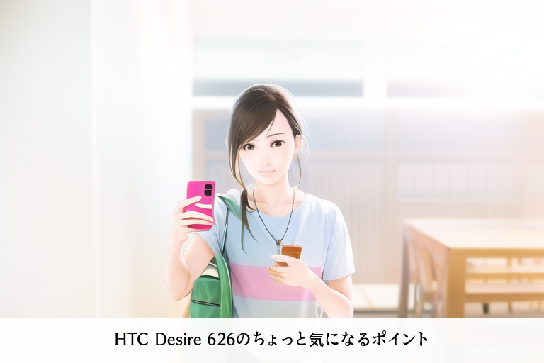 HTC Desire ６２６のちょっと気になるポイント